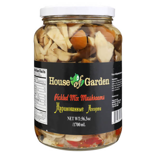 Assorted Pickled Mushroom Mixed – 57.48 fl oz (1.7lt)